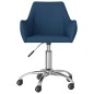 Esszimmerstühle 2 Stk. Drehbar Blau Stoff Esszimmerstühle 2 Stk. Drehbar Blau Stoff
