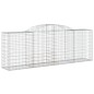 vidaXL Gabionen mit Hochbogen 12 Stk 300x50x100/120cm Verzinktes Eisen vidaXL Gabionen mit Hochbogen 12 Stk 300x50x100/120cm Verzinktes Eisen