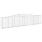 vidaXL Gabionen mit Hochbogen 4 Stk. 400x30x80/100cm Verzinktes Eisen vidaXL Gabionen mit Hochbogen 4 Stk. 400x30x80/100cm Verzinktes Eisen