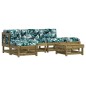 vidaXL 6-tlg. Garten-Lounge-Set mit Kissen Imprägniertes Kiefernholz vidaXL 6-tlg. Garten-Lounge-Set mit Kissen Imprägniertes Kiefernholz