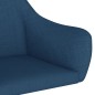 Esszimmerstühle 2 Stk. Drehbar Blau Stoff Esszimmerstühle 2 Stk. Drehbar Blau Stoff