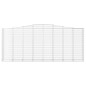 vidaXL Gabionen mit Hochbogen 8 Stk. 400x50x160/180cm Verzinktes Eisen vidaXL Gabionen mit Hochbogen 8 Stk. 400x50x160/180cm Verzinktes Eisen
