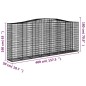 vidaXL Gabionen mit Hochbogen 8 Stk. 400x50x160/180cm Verzinktes Eisen vidaXL Gabionen mit Hochbogen 8 Stk. 400x50x160/180cm Verzinktes Eisen