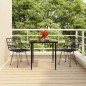 vidaXL 3-tlg. Garten-Essgruppe Schwarz Poly Rattan vidaXL 3-tlg. Garten-Essgruppe Schwarz Poly Rattan