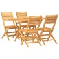 vidaXL 5-tlg. Garten-Essgruppe Massivholz Teak vidaXL 5-tlg. Garten-Essgruppe Massivholz Teak