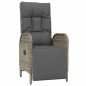vidaXL 5-tlg. Garten-Essgruppe mit Kissen Grau Poly Rattan vidaXL 5-tlg. Garten-Essgruppe mit Kissen Grau Poly Rattan