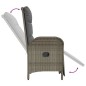 vidaXL 5-tlg. Garten-Essgruppe mit Kissen Grau Poly Rattan vidaXL 5-tlg. Garten-Essgruppe mit Kissen Grau Poly Rattan