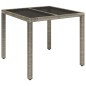 vidaXL 5-tlg. Garten-Essgruppe mit Kissen Grau Poly Rattan vidaXL 5-tlg. Garten-Essgruppe mit Kissen Grau Poly Rattan