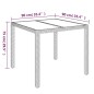 vidaXL 5-tlg. Garten-Essgruppe mit Kissen Grau Poly Rattan vidaXL 5-tlg. Garten-Essgruppe mit Kissen Grau Poly Rattan