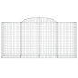 vidaXL Gabionen mit Hochbogen 13 Stk 300x50x140/160cm Verzinktes Eisen vidaXL Gabionen mit Hochbogen 13 Stk 300x50x140/160cm Verzinktes Eisen