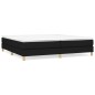 vidaXL Boxspringbett mit Matratze Schwarz 200x200 cm Stoff vidaXL Boxspringbett mit Matratze Schwarz 200x200 cm Stoff