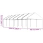 vidaXL Pavillon mit Dach Weiß 13,38x4,08x3,22 m Polyethylen vidaXL Pavillon mit Dach Weiß 13,38x4,08x3,22 m Polyethylen