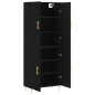 Highboard Schwarz 69,5x34x180 cm Holzwerkstoff Highboard Schwarz 69,5x34x180 cm Holzwerkstoff