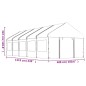 vidaXL Pavillon mit Dach Weiß 11,15x4,08x3,22 m Polyethylen vidaXL Pavillon mit Dach Weiß 11,15x4,08x3,22 m Polyethylen