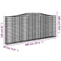 vidaXL Gabionen mit Hochbogen 9 Stk. 400x30x160/180cm Verzinktes Eisen vidaXL Gabionen mit Hochbogen 9 Stk. 400x30x160/180cm Verzinktes Eisen