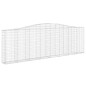 vidaXL Gabionen mit Hochbogen 9 Stk. 400x30x120/140cm Verzinktes Eisen vidaXL Gabionen mit Hochbogen 9 Stk. 400x30x120/140cm Verzinktes Eisen