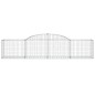 vidaXL Gabionen mit Hochbogen 9 Stk. 300x50x60/80 cm Verzinktes Eisen vidaXL Gabionen mit Hochbogen 9 Stk. 300x50x60/80 cm Verzinktes Eisen