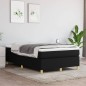 vidaXL Boxspringbett mit Matratze Schwarz 120x200 cm Stoff vidaXL Boxspringbett mit Matratze Schwarz 120x200 cm Stoff