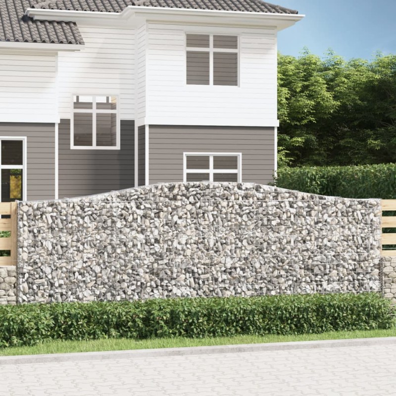 vidaXL Gabionen mit Hochbogen 3 Stk. 400x30x140/160cm Verzinktes Eisen vidaXL Gabionen mit Hochbogen 3 Stk. 400x30x140/160cm Verzinktes Eisen