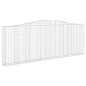 vidaXL Gabionen mit Hochbogen 3 Stk. 400x30x140/160cm Verzinktes Eisen vidaXL Gabionen mit Hochbogen 3 Stk. 400x30x140/160cm Verzinktes Eisen