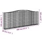 vidaXL Gabionen mit Hochbogen 3 Stk. 400x30x140/160cm Verzinktes Eisen vidaXL Gabionen mit Hochbogen 3 Stk. 400x30x140/160cm Verzinktes Eisen