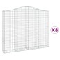 vidaXL Gabionen mit Hochbogen 8 Stk. 200x30x160/180cm Verzinktes Eisen vidaXL Gabionen mit Hochbogen 8 Stk. 200x30x160/180cm Verzinktes Eisen