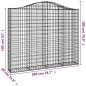 vidaXL Gabionen mit Hochbogen 8 Stk. 200x30x160/180cm Verzinktes Eisen vidaXL Gabionen mit Hochbogen 8 Stk. 200x30x160/180cm Verzinktes Eisen