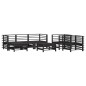 vidaXL 7-tlg. Garten-Lounge-Set mit Kissen Schwarz Massivholz vidaXL 7-tlg. Garten-Lounge-Set mit Kissen Schwarz Massivholz
