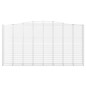 vidaXL Gabionen mit Hochbogen 5 Stk. 400x50x200/220cm Verzinktes Eisen vidaXL Gabionen mit Hochbogen 5 Stk. 400x50x200/220cm Verzinktes Eisen