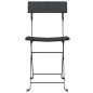 vidaXL Bistrostühle 6 Stk. Klappbar Schwarz Poly Rattan und Stahl vidaXL Bistrostühle 6 Stk. Klappbar Schwarz Poly Rattan und Stahl