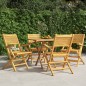 vidaXL Gartenstühle 4 Stk. Klappbar 55x62x90 cm Massivholz Teak vidaXL Gartenstühle 4 Stk. Klappbar 55x62x90 cm Massivholz Teak