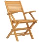 vidaXL Gartenstühle 4 Stk. Klappbar 55x62x90 cm Massivholz Teak vidaXL Gartenstühle 4 Stk. Klappbar 55x62x90 cm Massivholz Teak