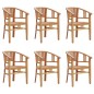 vidaXL 7-tlg. Garten-Essgruppe Massivholz Teak vidaXL 7-tlg. Garten-Essgruppe Massivholz Teak