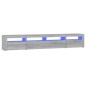 vidaXL TV-Schrank mit LED-Leuchten Grau Sonoma 240x35x40 cm vidaXL TV-Schrank mit LED-Leuchten Grau Sonoma 240x35x40 cm
