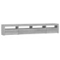 vidaXL TV-Schrank mit LED-Leuchten Grau Sonoma 240x35x40 cm vidaXL TV-Schrank mit LED-Leuchten Grau Sonoma 240x35x40 cm