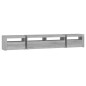 vidaXL TV-Schrank mit LED-Leuchten Grau Sonoma 240x35x40 cm vidaXL TV-Schrank mit LED-Leuchten Grau Sonoma 240x35x40 cm