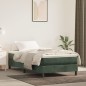 vidaXL Boxspringbett mit Matratze Dunkelgrün 90x200 cm Samt vidaXL Boxspringbett mit Matratze Dunkelgrün 90x200 cm Samt