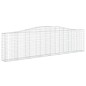 vidaXL Gabionen mit Hochbogen 9 Stk. 400x30x100/120cm Verzinktes Eisen vidaXL Gabionen mit Hochbogen 9 Stk. 400x30x100/120cm Verzinktes Eisen