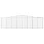 vidaXL Gabionen mit Hochbogen 9 Stk. 400x30x100/120cm Verzinktes Eisen vidaXL Gabionen mit Hochbogen 9 Stk. 400x30x100/120cm Verzinktes Eisen