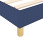 vidaXL Boxspringbett mit Matratze Blau 140x200 cm Stoff vidaXL Boxspringbett mit Matratze Blau 140x200 cm Stoff