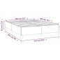 vidaXL Boxspringbett mit Matratze Blau 140x200 cm Stoff vidaXL Boxspringbett mit Matratze Blau 140x200 cm Stoff
