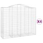 vidaXL Gabionen mit Hochbogen 4 Stk. 200x50x160/180cm Verzinktes Eisen vidaXL Gabionen mit Hochbogen 4 Stk. 200x50x160/180cm Verzinktes Eisen