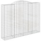 vidaXL Gabionen mit Hochbogen 7 Stk. 300x50x220/240cm Verzinktes Eisen vidaXL Gabionen mit Hochbogen 7 Stk. 300x50x220/240cm Verzinktes Eisen
