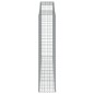 vidaXL Gabionen mit Hochbogen 7 Stk. 300x50x220/240cm Verzinktes Eisen vidaXL Gabionen mit Hochbogen 7 Stk. 300x50x220/240cm Verzinktes Eisen