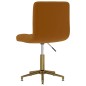 Esszimmerstühle 2 Stk. Drehbar Braun Samt Esszimmerstühle 2 Stk. Drehbar Braun Samt