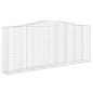 vidaXL Gabionen mit Hochbogen 7 Stk. 400x50x160/180cm Verzinktes Eisen vidaXL Gabionen mit Hochbogen 7 Stk. 400x50x160/180cm Verzinktes Eisen