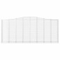 vidaXL Gabionen mit Hochbogen 7 Stk. 400x50x160/180cm Verzinktes Eisen vidaXL Gabionen mit Hochbogen 7 Stk. 400x50x160/180cm Verzinktes Eisen