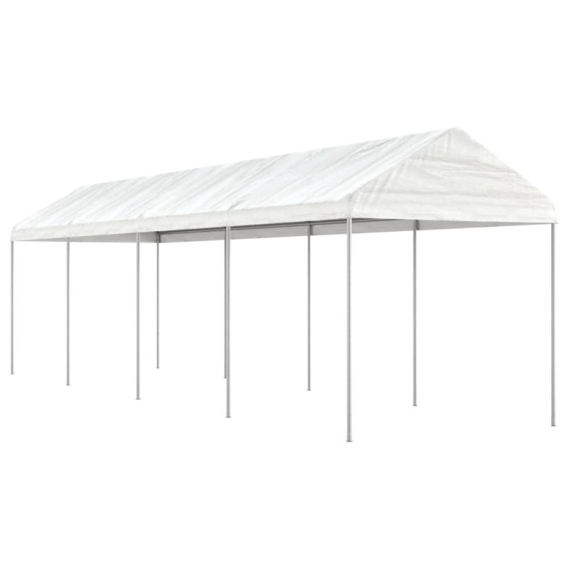 vidaXL Pavillon mit Dach Weiß 8,92x2,28x2,69 m Polyethylen vidaXL Pavillon mit Dach Weiß 8,92x2,28x2,69 m Polyethylen