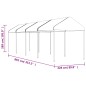 vidaXL Pavillon mit Dach Weiß 8,92x2,28x2,69 m Polyethylen vidaXL Pavillon mit Dach Weiß 8,92x2,28x2,69 m Polyethylen