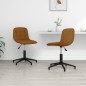 Esszimmerstühle 2 Stk. Drehbar Braun Samt Esszimmerstühle 2 Stk. Drehbar Braun Samt